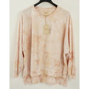 New Found Los Angeles Women's Medium Orange Pink‎ Tie Dye Oversized Sweatshirt